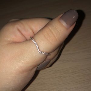 PANDORA Rose Gold Shimmering Wish Ring